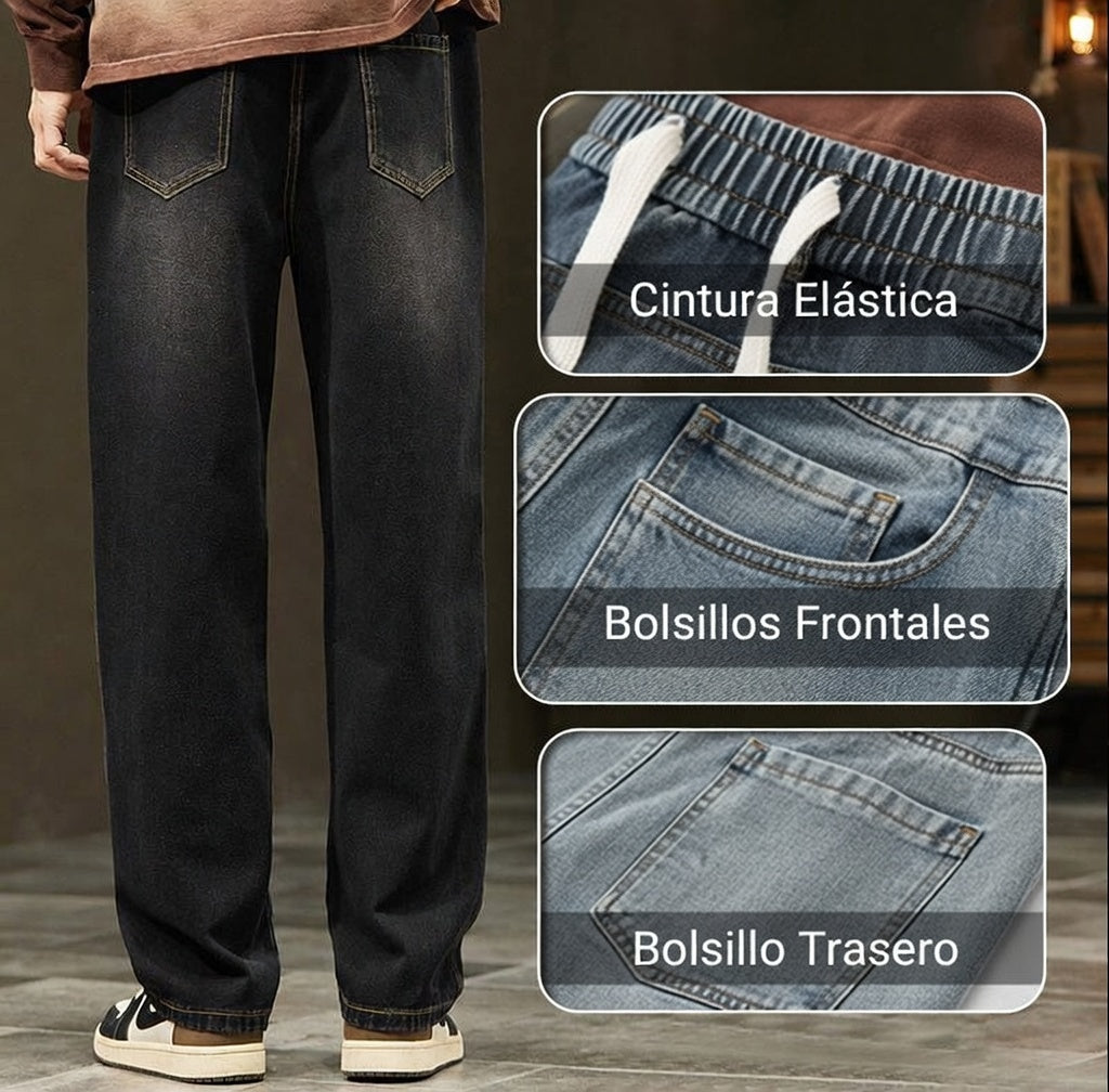 Men's Wide Straight-Leg Jeans