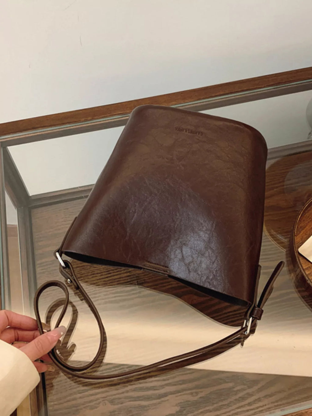 Women's Vintage Bucket Crossbody Bag