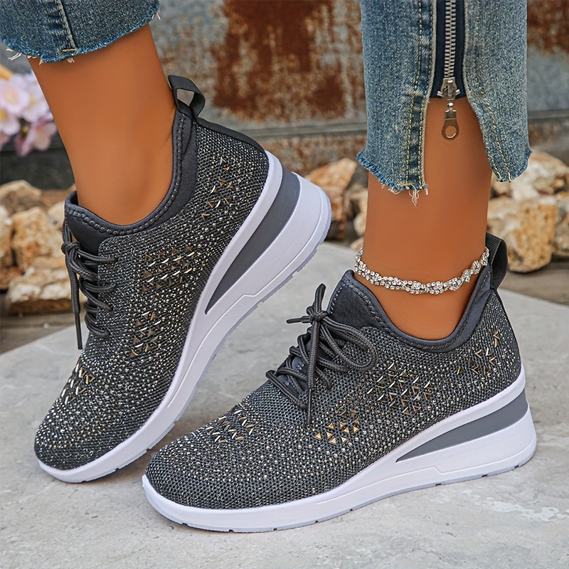 Women's Orthopedic Walking Sneakers Comfortable All-Day Wear - Gray
