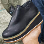 Women's Comfortable Platform Wedge Ankle Boots for Fall and Winter