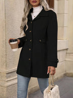 Women's Casual Long Sleeve Button-Up Jacket