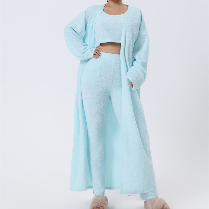 Women's Warm and Cozy 3-Piece Winter Pajama Set