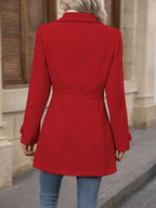Women's Elegant Long Button-Up Coat