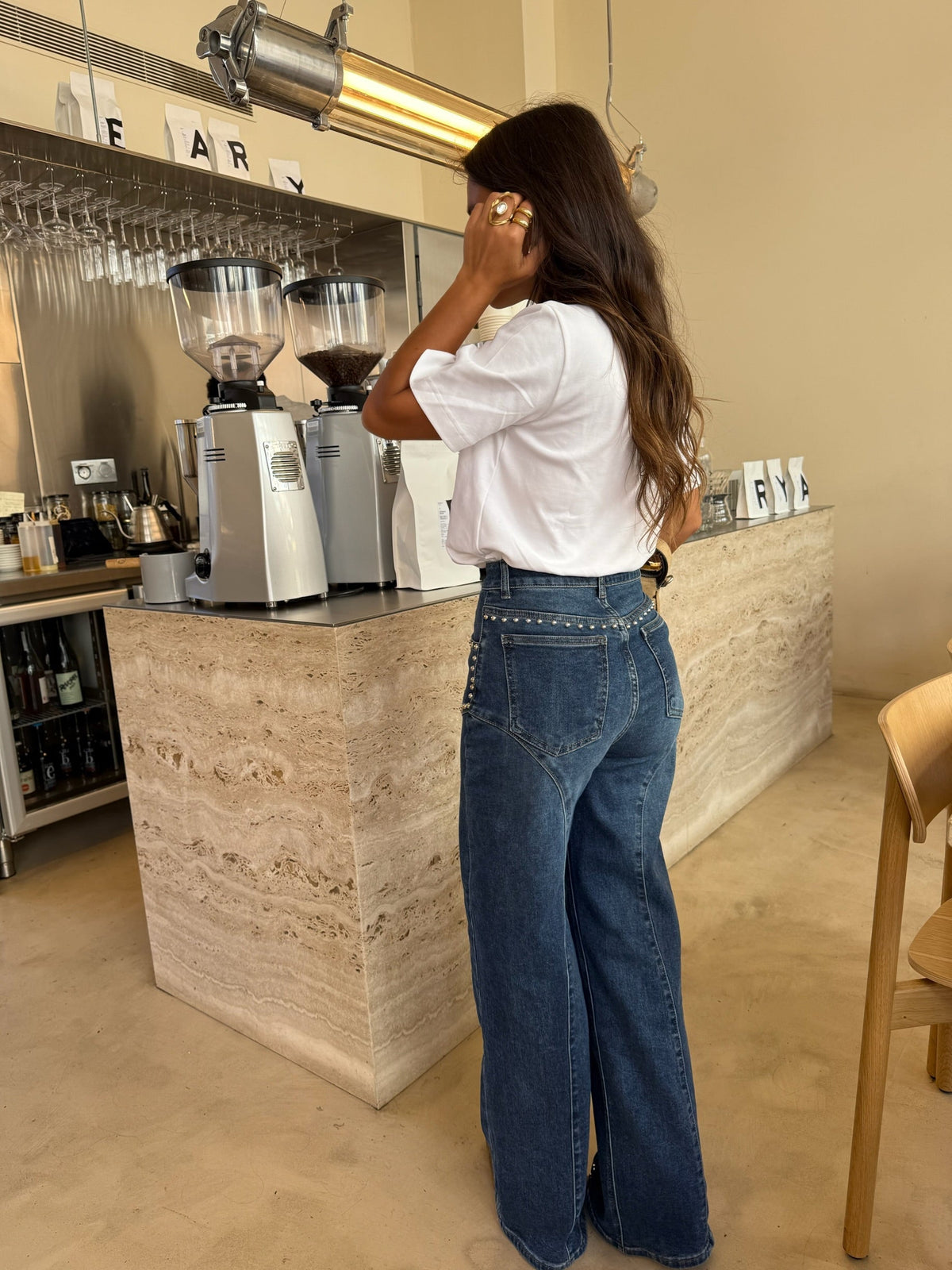 Women's Studded Flare Jeans