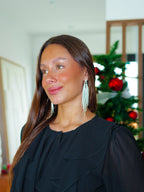 Women's Silver Cascade Drop Earrings