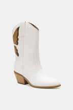 Women's Pointed-Toe Boots with Butterfly Detail