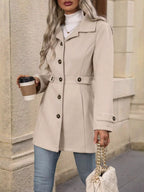 Women's Casual Long Sleeve Button-Up Jacket