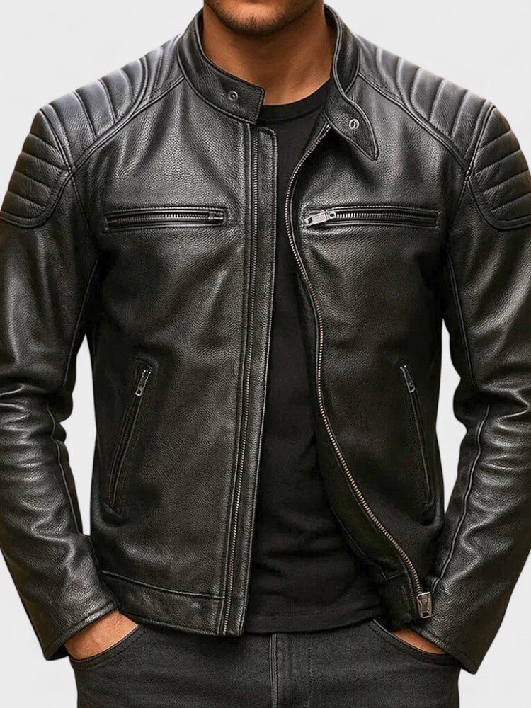 Men's Leather Jacket Fall Winter