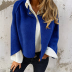 Women's Versatile Cropped Jacket - Blue
