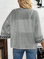 Women's Open Front Kimono Cardigan Lightweight Boho Summer Jacket