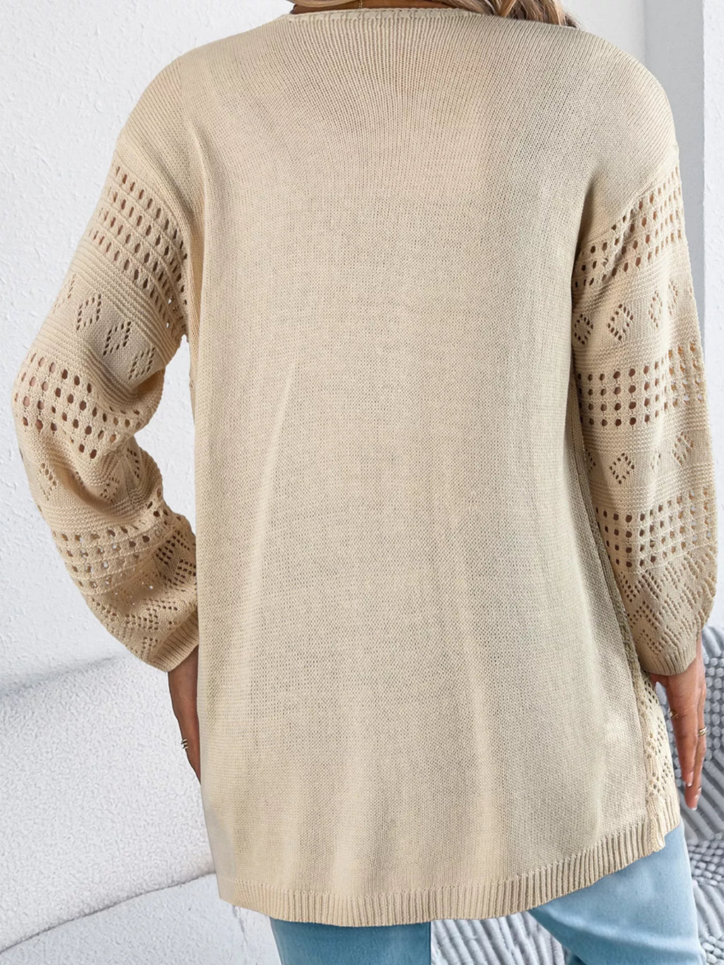 Women's Open-Knit Cardigan Lightweight Boho Summer Knit