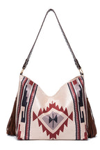 Women's Geometric Print Canvas Tote Bag