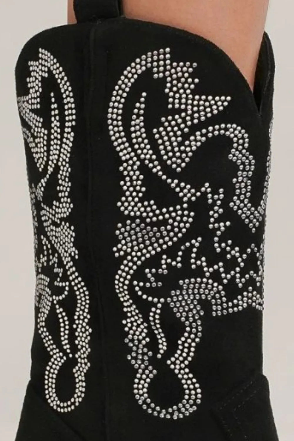 Women's Pointed-Toe Boots with Crystal Details
