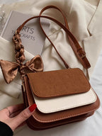 Women's Color Block Flap Crossbody Bag