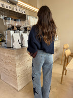Women's Star Print Denim Jeans