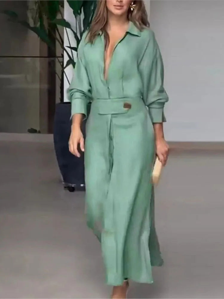Women's Elegant Shirt Dress