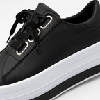 Women's Casual Platform Sneakers with Metal Eyelets