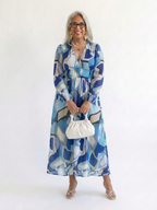 Women's Floral Long Sleeve Maxi Dress
