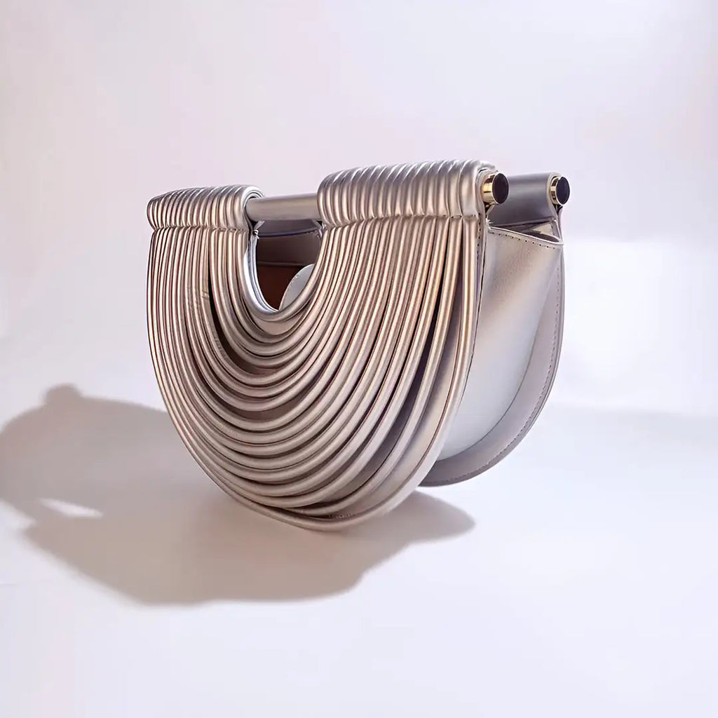 Women's Half-Moon Frame Evening Bag