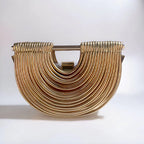 Women's Half-Moon Frame Evening Bag