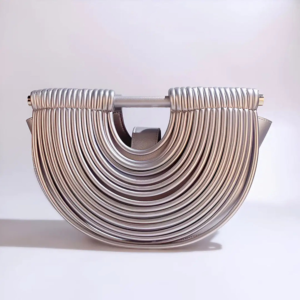 Women's Half-Moon Frame Evening Bag