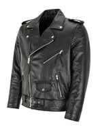 Women's Classic Leather Moto Jacket