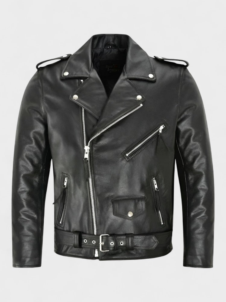 Women's Classic Leather Moto Jacket