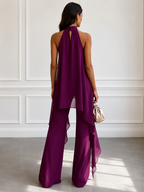 Women's Plum Strapless Two-Piece Set