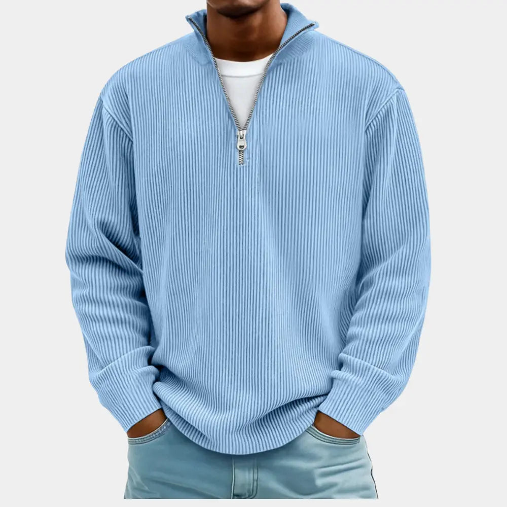 Men's Modern Elegant Sweater - Blue