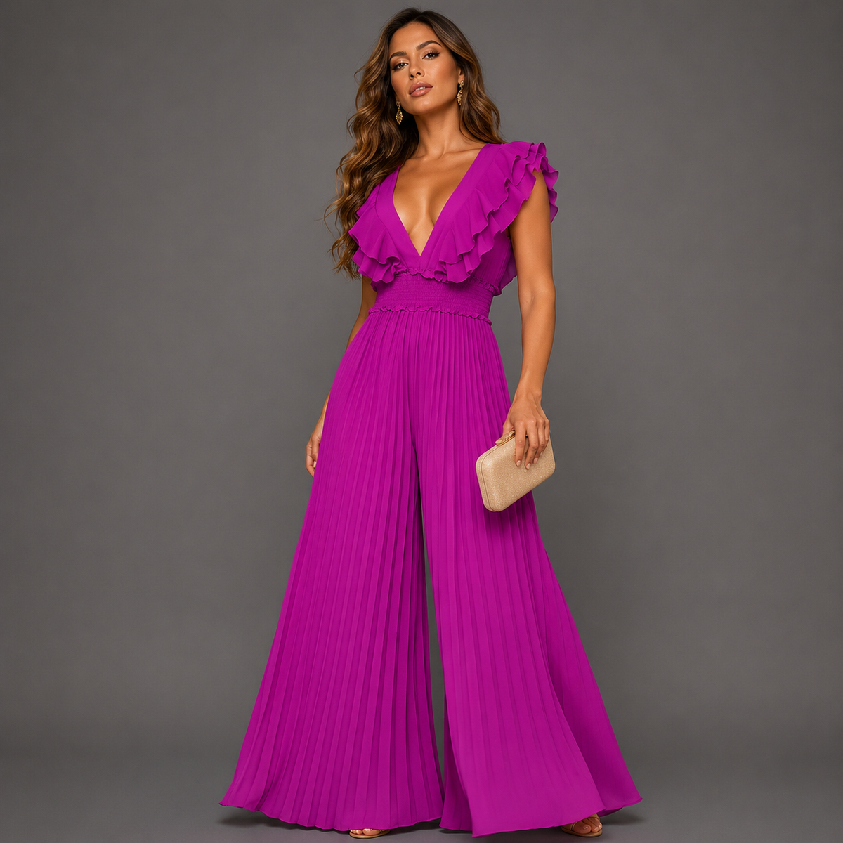 Women's Elegant Wedding Guest Jumpsuit