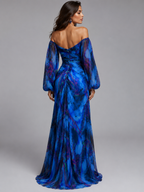 Women's Floral V-Neck Dress for Events