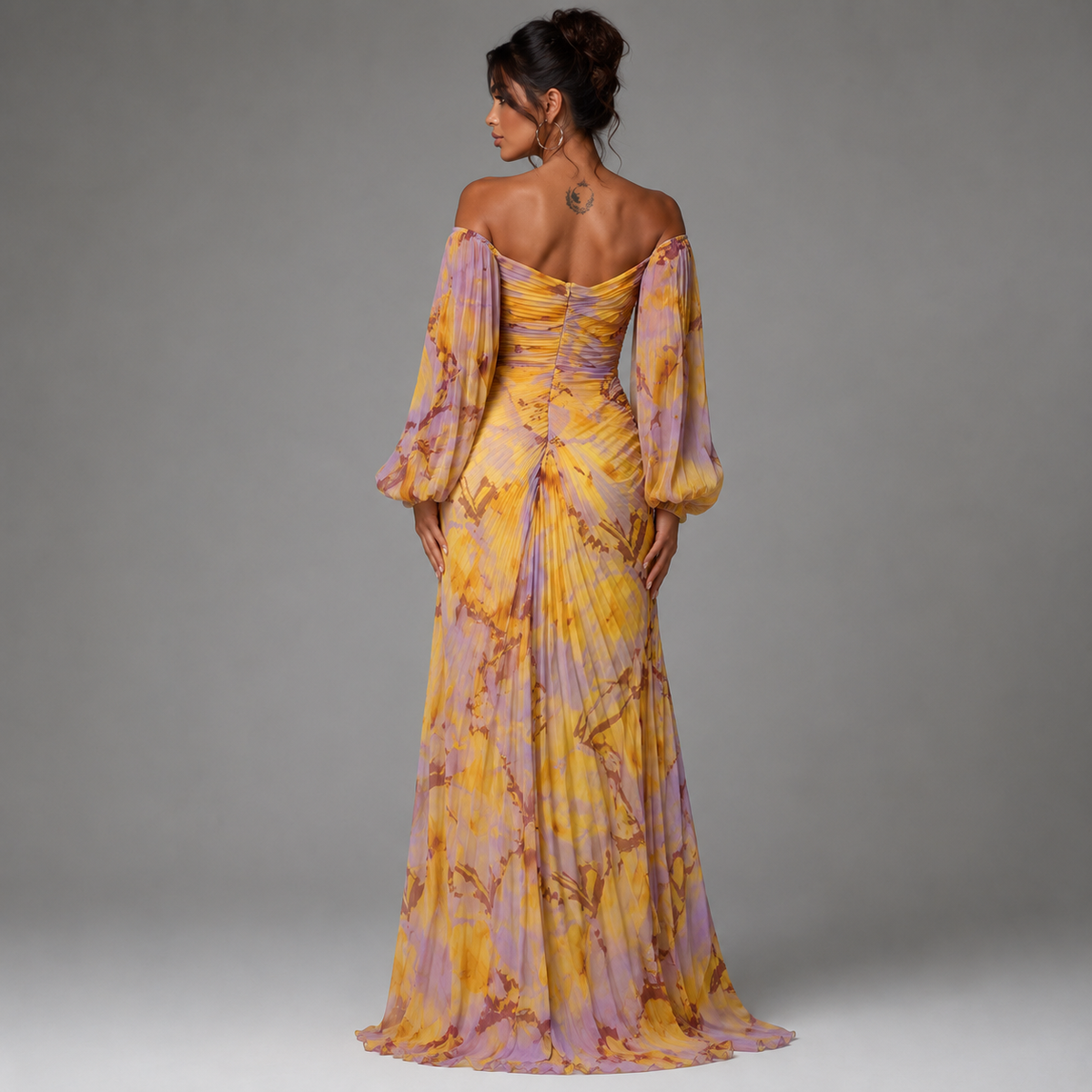 Women's Floral V-Neck Dress for Events