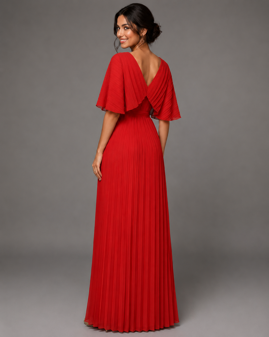 Women's Classic Elegant Wedding Guest Dress