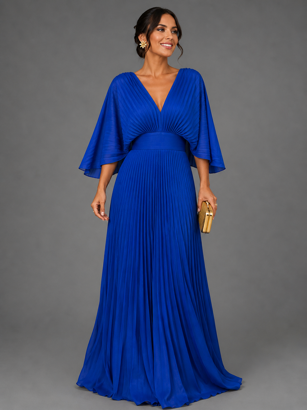 Women's Classic Elegant Wedding Guest Dress