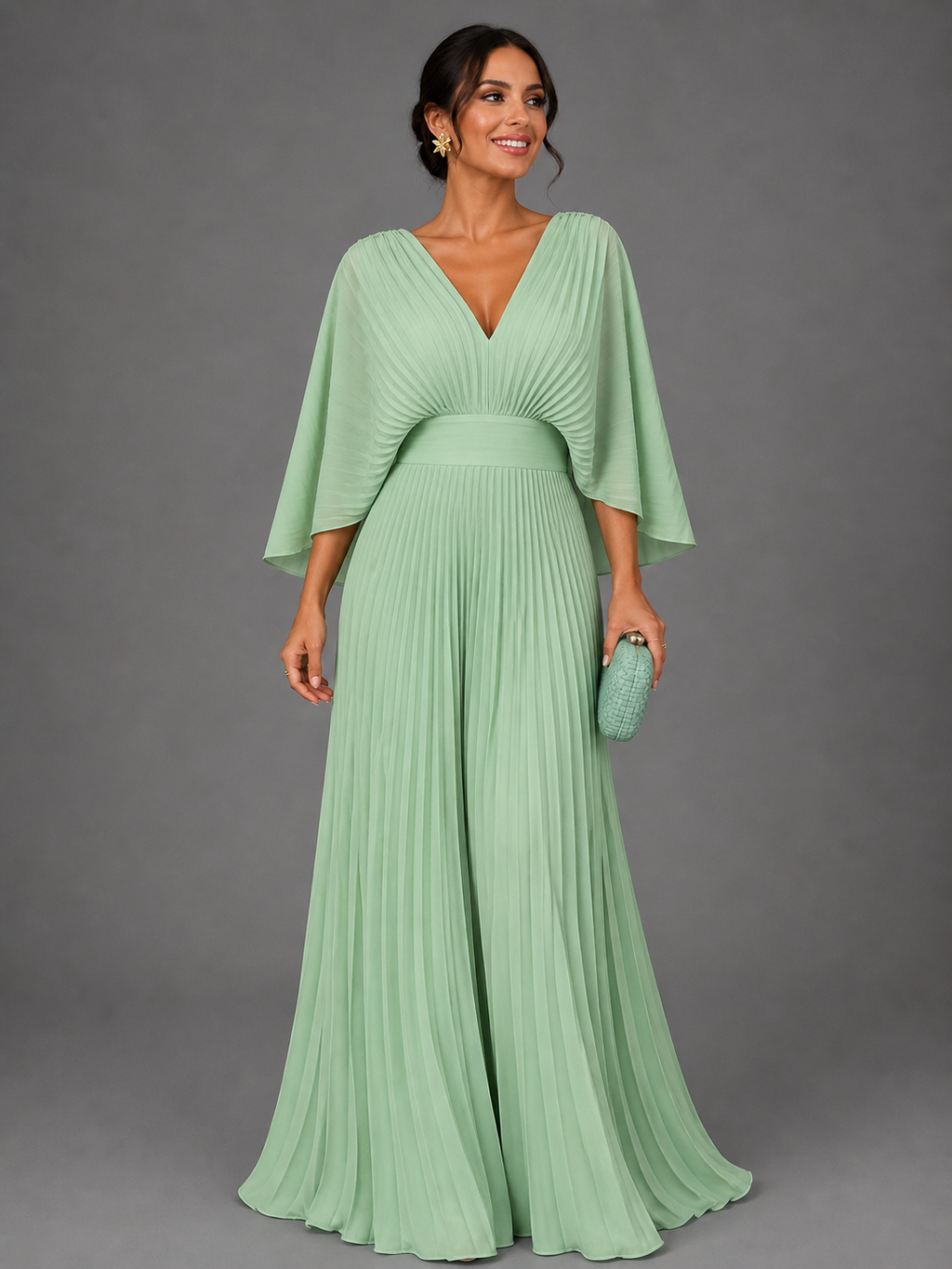 Women's Classic Elegant Wedding Guest Dress