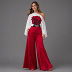 Women's Elegant Pink Fall Set - Multicolor