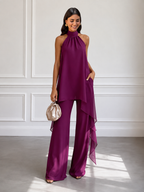 Women's Plum Strapless Two-Piece Set