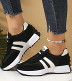 Women's Comfortable Athletic Sneakers - Black
