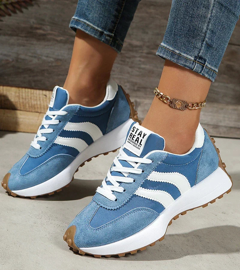 Women's Comfortable Athletic Sneakers - Blue