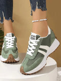 Women's Comfortable Athletic Sneakers - Green