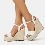 Women's Summer Wedge Sandals - White