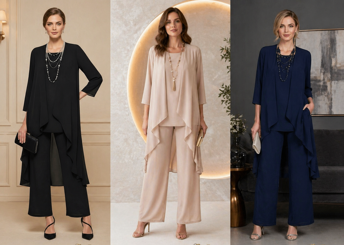 Women's 3-Piece Set Cardigan, T-Shirt and Pants