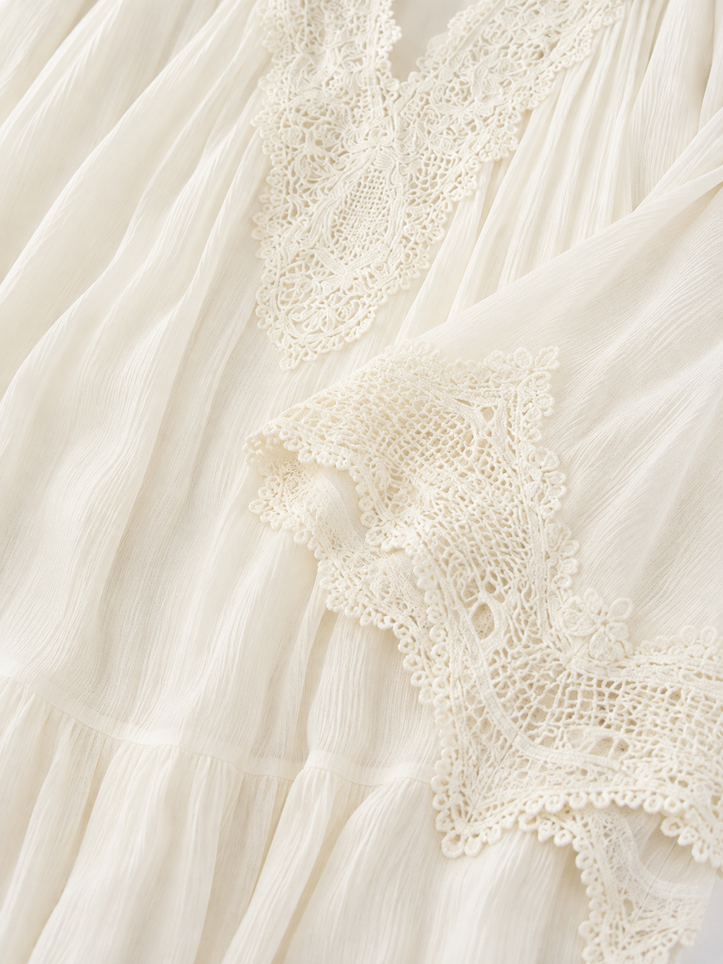 Women's White Boho Maxi Dress