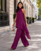 Women's Plum Strapless Two-Piece Set