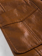 Men's Caramel Brown Leather Jacket