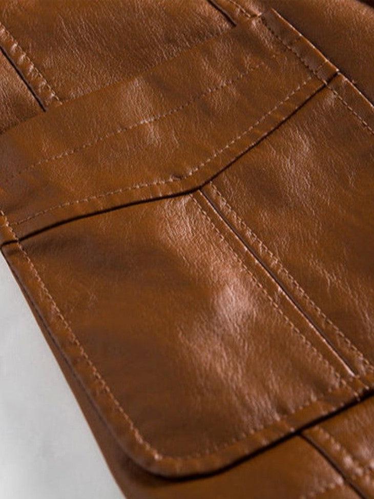 Men's Caramel Brown Leather Jacket