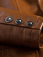 Men's Caramel Brown Leather Jacket