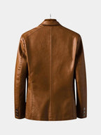 Men's Caramel Brown Leather Jacket