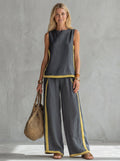 Women's Elegant Two-Piece Set - Gray