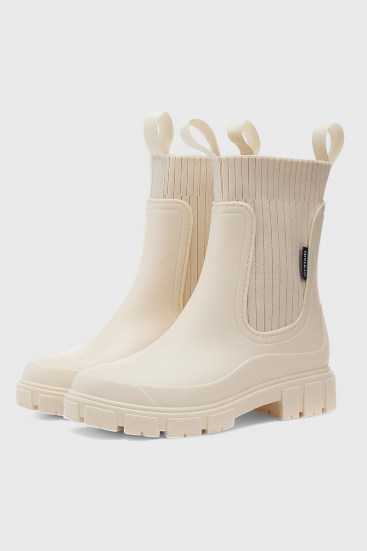 Women's Waterproof Chelsea Boots - Beige